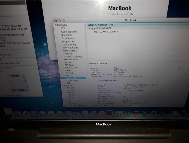 Apple MacBook 2006 13" Model A1181 OS X 