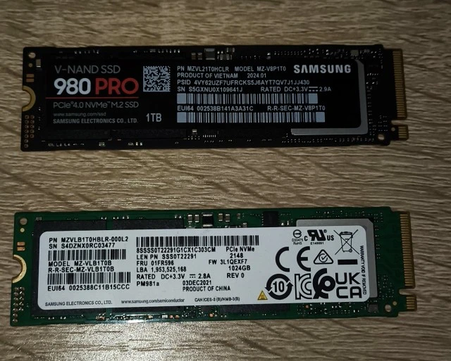 Samsung 980 PRO (1 TB/PCI Express 4.0) +