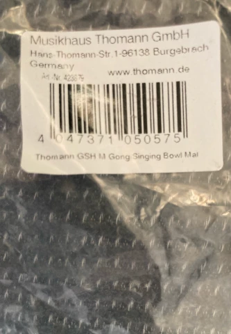 Mπαγκέτα Thomann GSH M για Gong και Sing