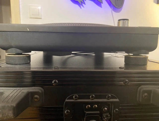 Technics 1210mk2 black +dustcover