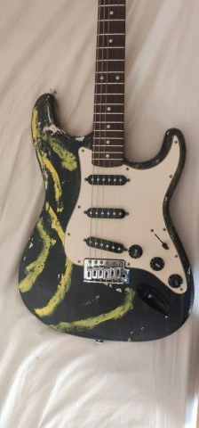 Hand painted chinese partscaster with fe
