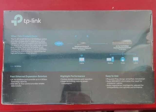TP-Link TL-SF1024D – 24-Port 10/100Mbps