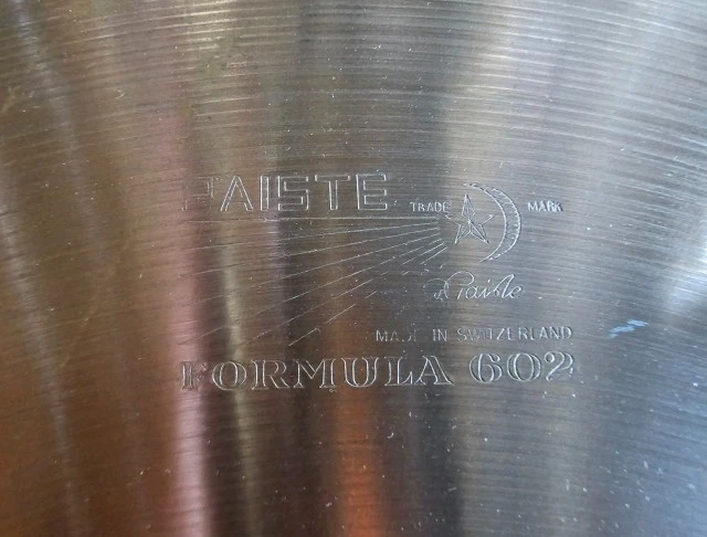 PAISTE Formula 602 και Formula 2002 και 