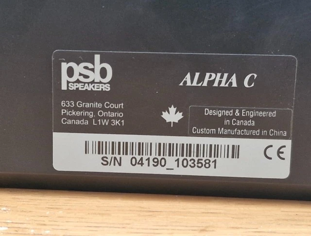 PSB Alpha C10 - Centre