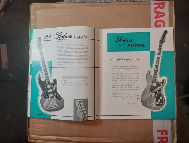 Vintage κατάλογος Selmer, χρονολογίας 19