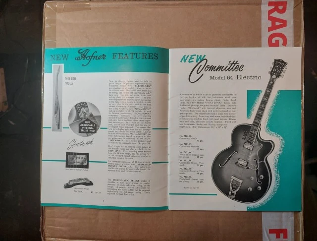 Vintage κατάλογος Selmer, χρονολογίας 19