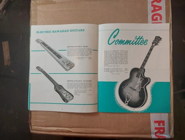 Vintage κατάλογος Selmer, χρονολογίας 19