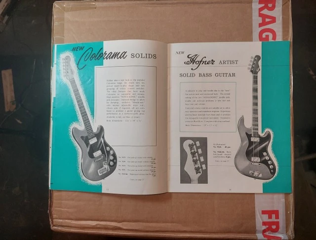 Vintage κατάλογος Selmer, χρονολογίας 19