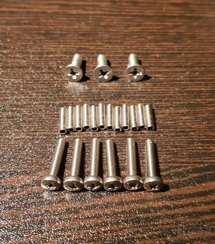 Vintage tremolo stainless steel bolts