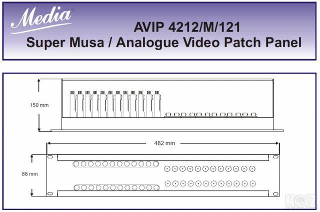 AVIP 4212/M/121 12x2 Audio + 12x2 Video 