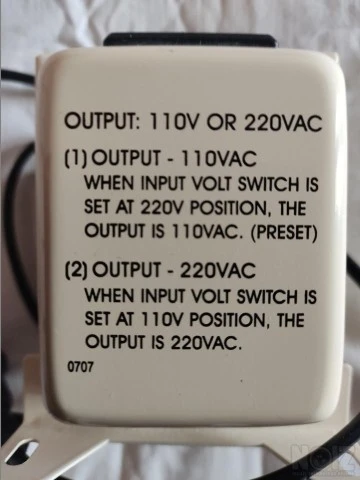 Μeτασχηματιστής MW  220V στα 110 και 110