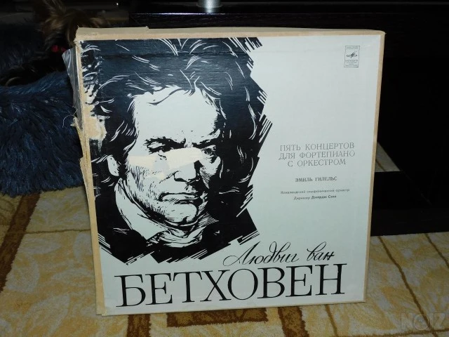 Set of 5 psc Soviet Vinyl Records - Ludw