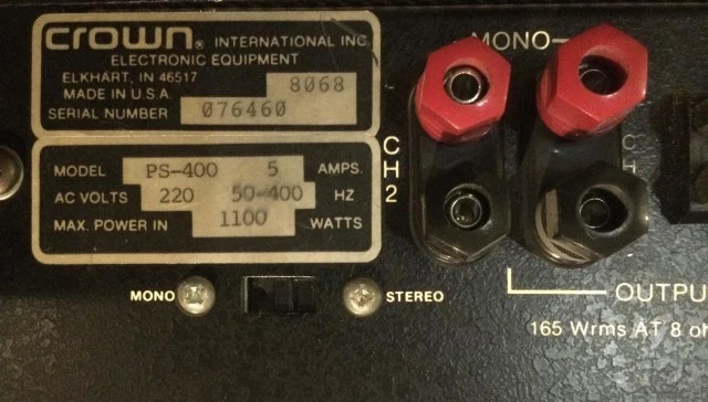 Amcron AMP ps400