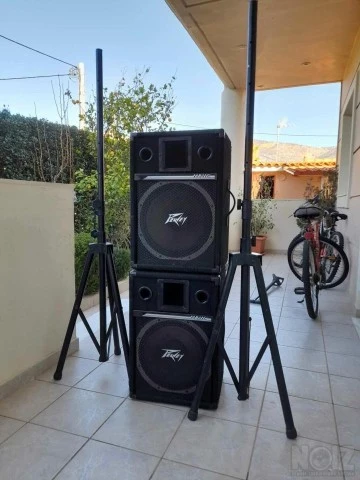 2 Βάσεις Ηχείων , 2 Ηχεία Peavey HC115( 
