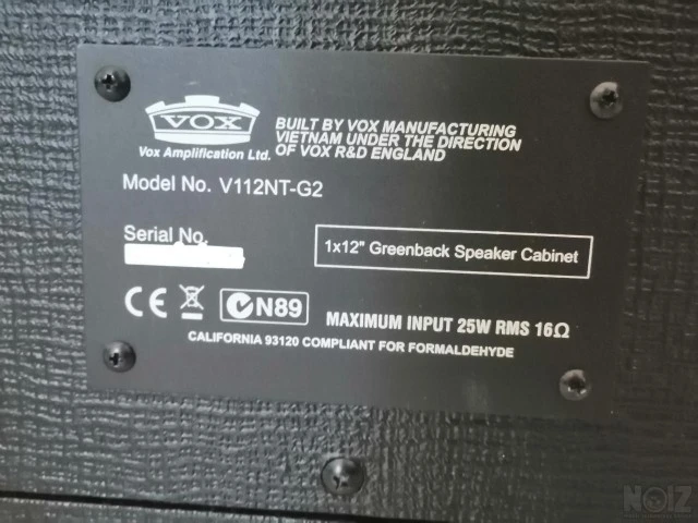 Ψάχνω μια καμπίνα VOX V112NT - G2