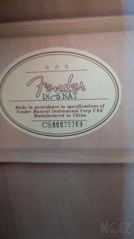 Fender DG-5 NAT Acoustic Guitar