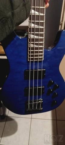 Jackson js3 concert bass transparent blu