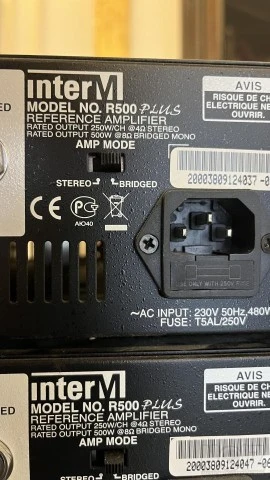2x INTER-M R-500 PLUS