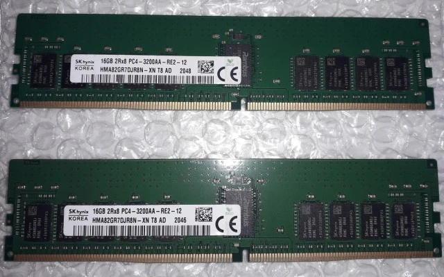 Μνήμες DDR4 ECC SK Hynix 3200MHz 32GB 64GB