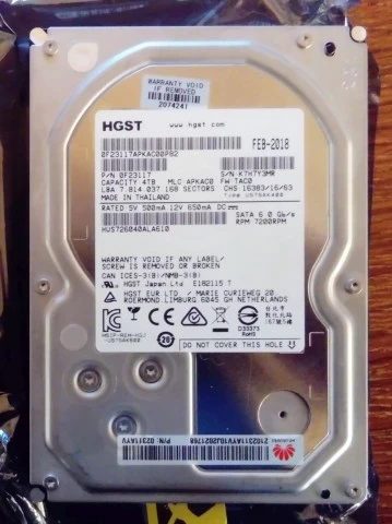 HGST σκληρός δίσκος 4 Tb χαλασμένος