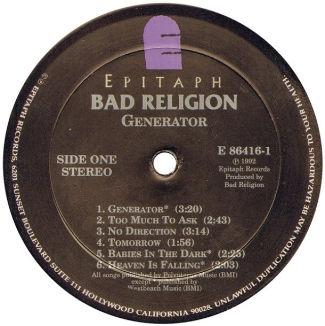 Bad Religion – Generator LP