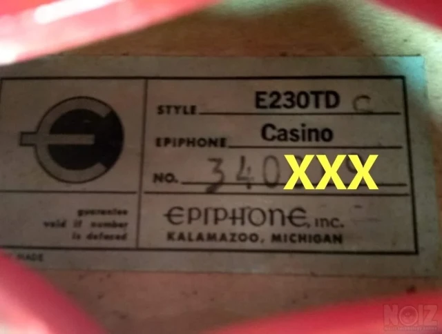 1965 Gibson - Epiphone Casino longneck