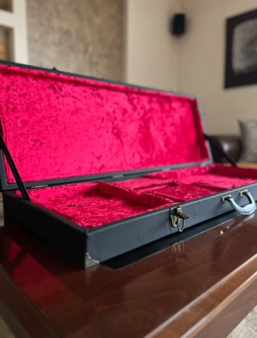 Handmade hard case.