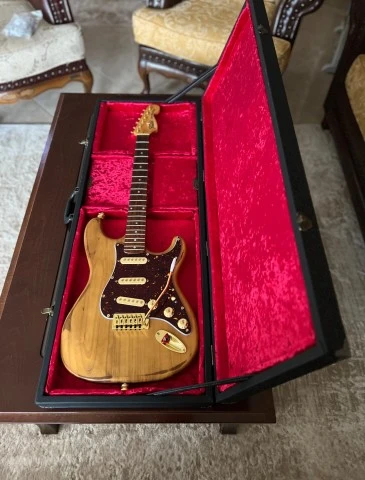 Handmade hard case.