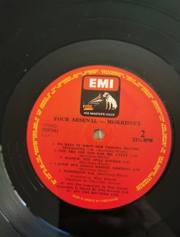 Morrissey - Your Arsenal (Rare Greek 1st