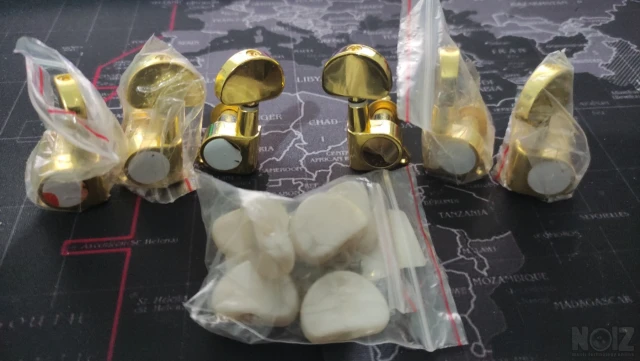 Guitar tuners 3L+3R  GOLD