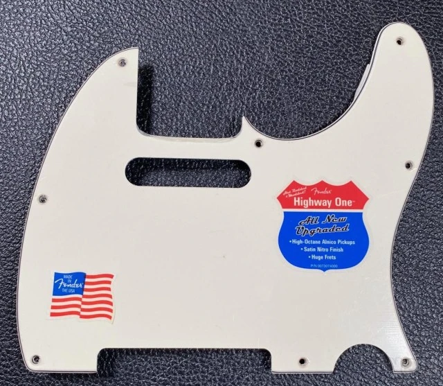 Fender-USA Pickguard Telecaster White 3-