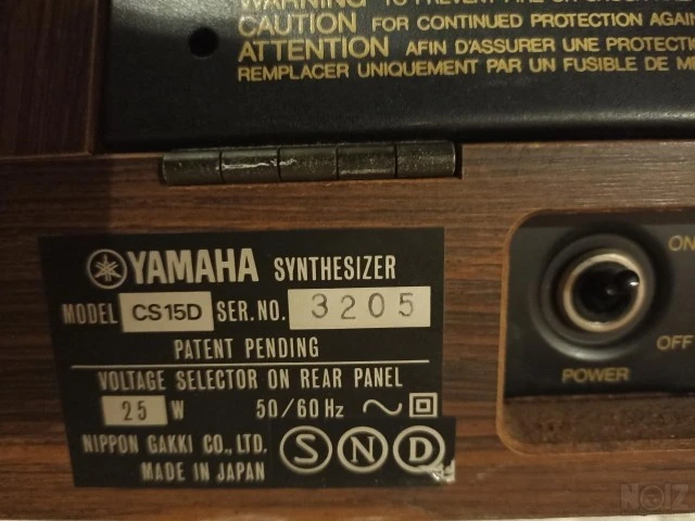 Synthesizer YAMAHA CS15D αναλογικό