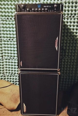 2x Ashdown bass cab 2x10 + Warwick Pro f