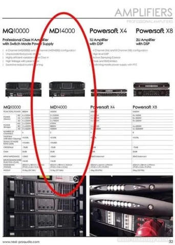 NEXT - PROAUDIO MD-14000 Amplifier