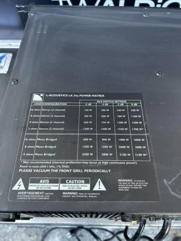 L-Acoustics LA24a Amplifier
