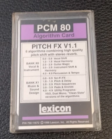 Lexicon PCM 80 με maximum extended delay
