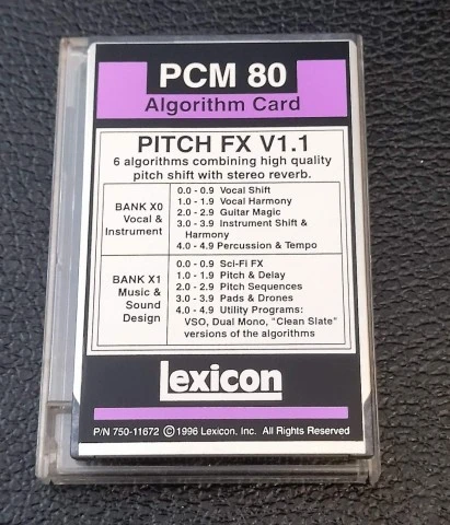 Lexicon PCM 80 με maximum extended delay