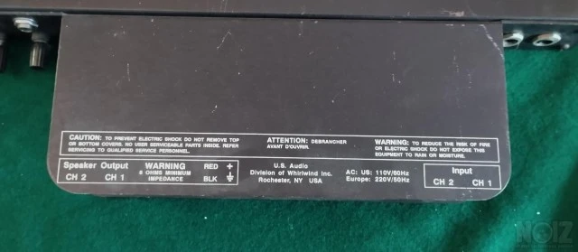 US Audio P-40 Studio Stereo Power Amplif