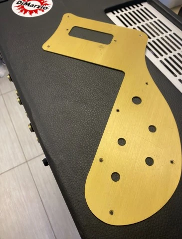 Gold Anodised Aluminium Pickguard για Ri