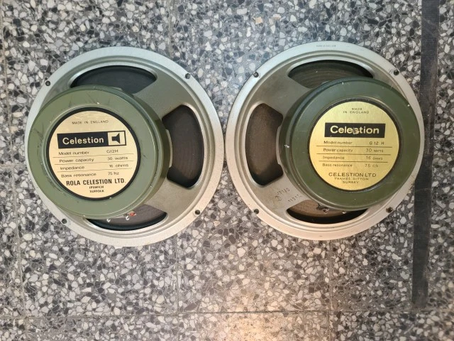 2 x Pre-Rola & Rola Celestion G12H P