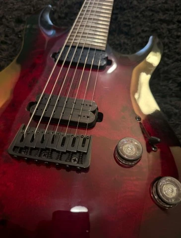 Schecter Omen Elite-7 Black Ch Burst