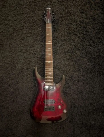 Schecter Omen Elite-7 Black Ch Burst