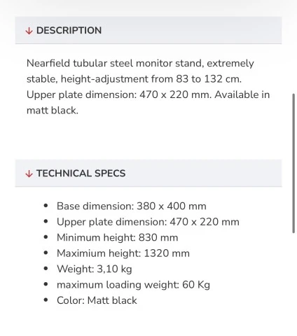 Βάσεις ηχείων PROEL KP820 