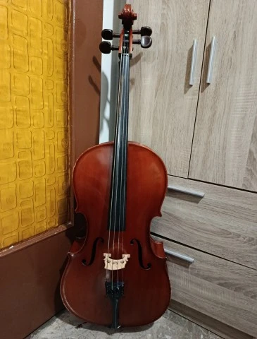 Cello Τσέλο 1/2 με θήκη, δοξάρι και χορδ