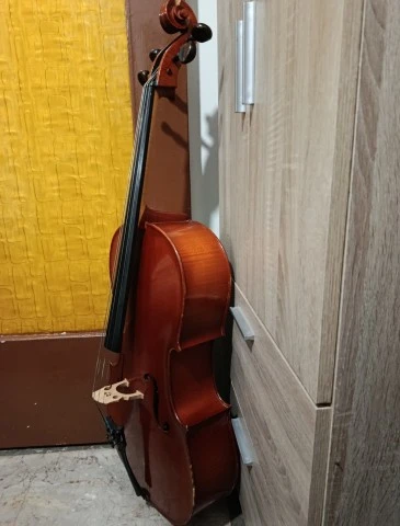 Cello Τσέλο 1/2 με θήκη, δοξάρι και χορδ