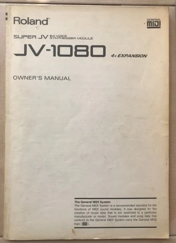 Roland JV-1080 Owner's Manual