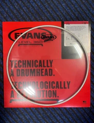 Evans heads 13 g2,g1,14 snare side