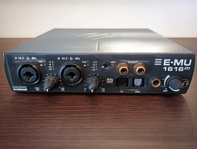 E-MU 1616m PCMCIA + E-MU 1212m PCIe