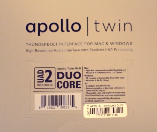 Universal Audio Apollo Twin MKII Duo