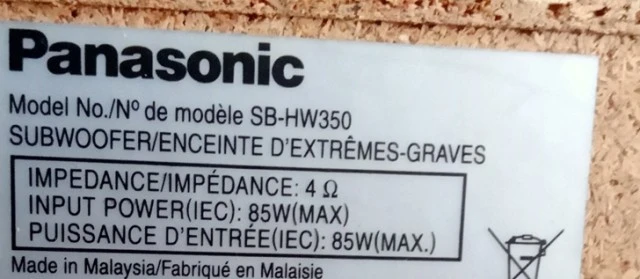 Panasonic Speakers 3.1 Σετ